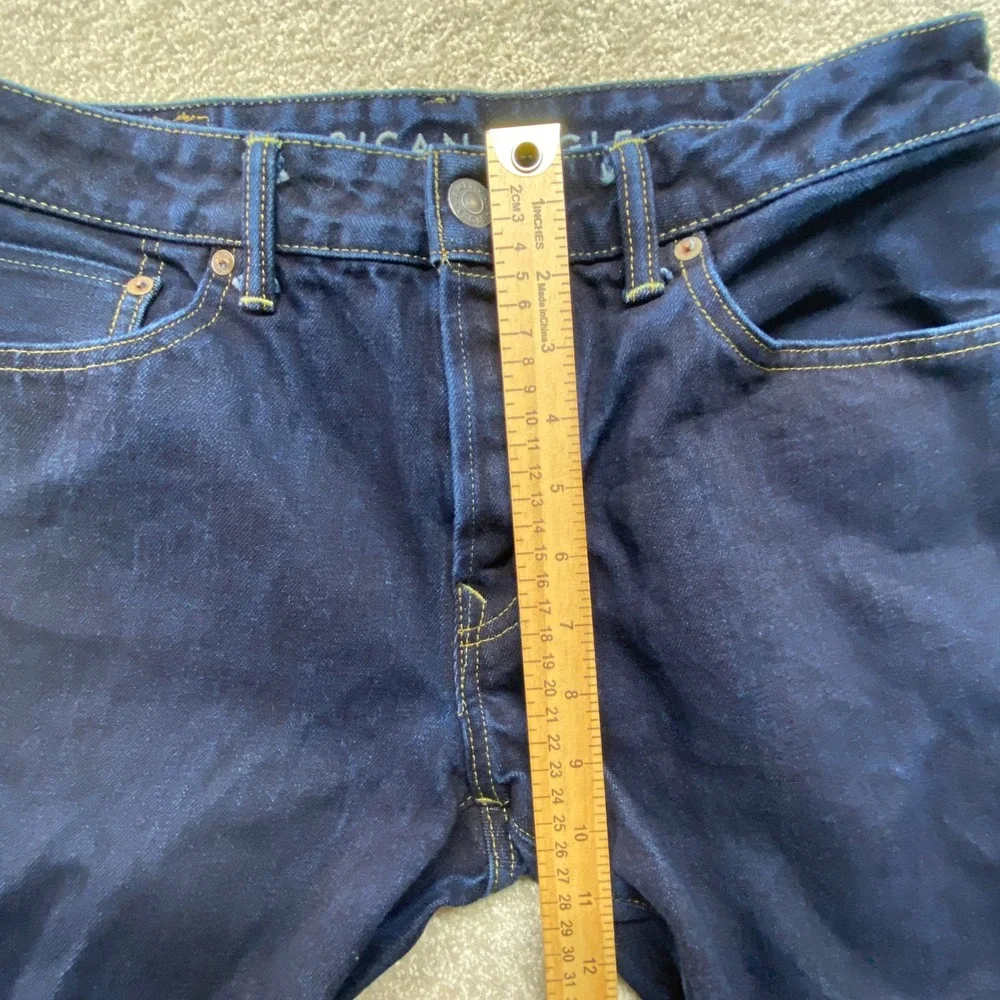 American Eagle Outfitters Jeans Mens 32x32 Slim‎ Taper Dark Wash Button Fly